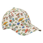 Super Mario All-Over-Print Toads Pre-Curved Bill Adjustable Hat