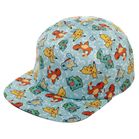 Pokemon All-Over-Print Character Snapback Hat