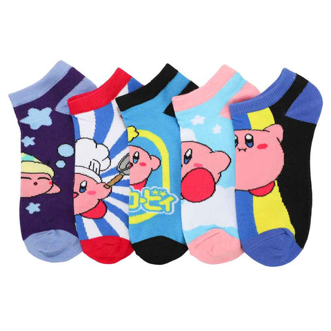 Kirby Actions Ankle Socks - 5 Pack