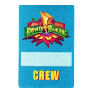 1994 The Mighty Morphin Power Rangers Live Cloth Crew Pass