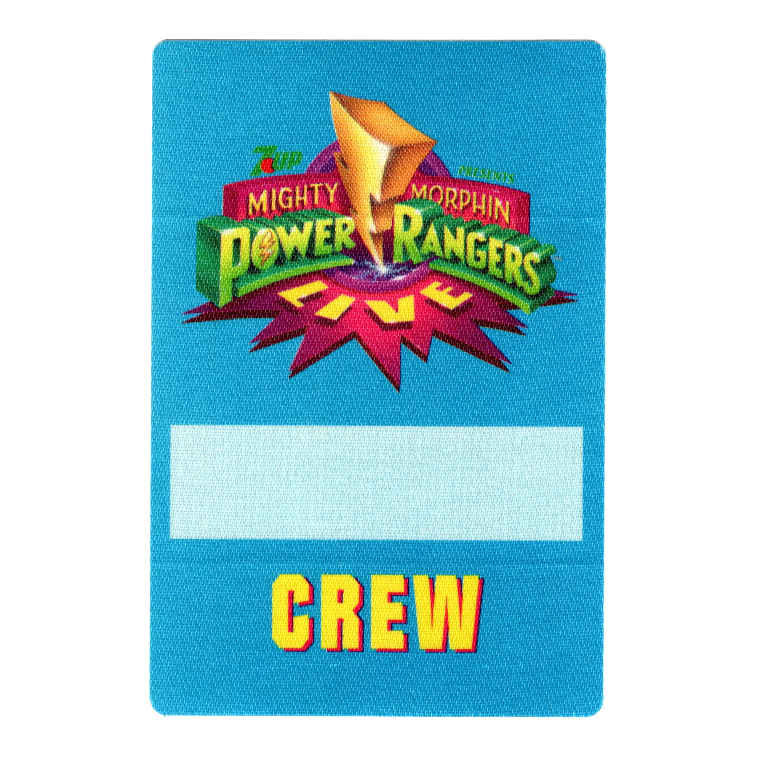 1994 The Mighty Morphin Power Rangers Live Cloth Crew Pass