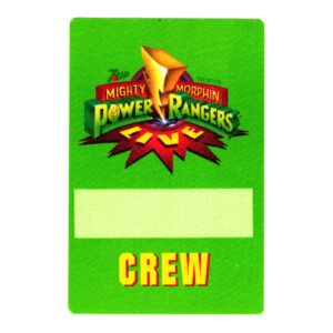 1994 The Mighty Morphin Power Rangers Live Cloth Crew Pass