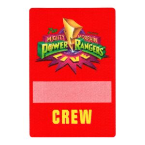 1994 The Mighty Morphin Power Rangers Live Cloth Crew Pass