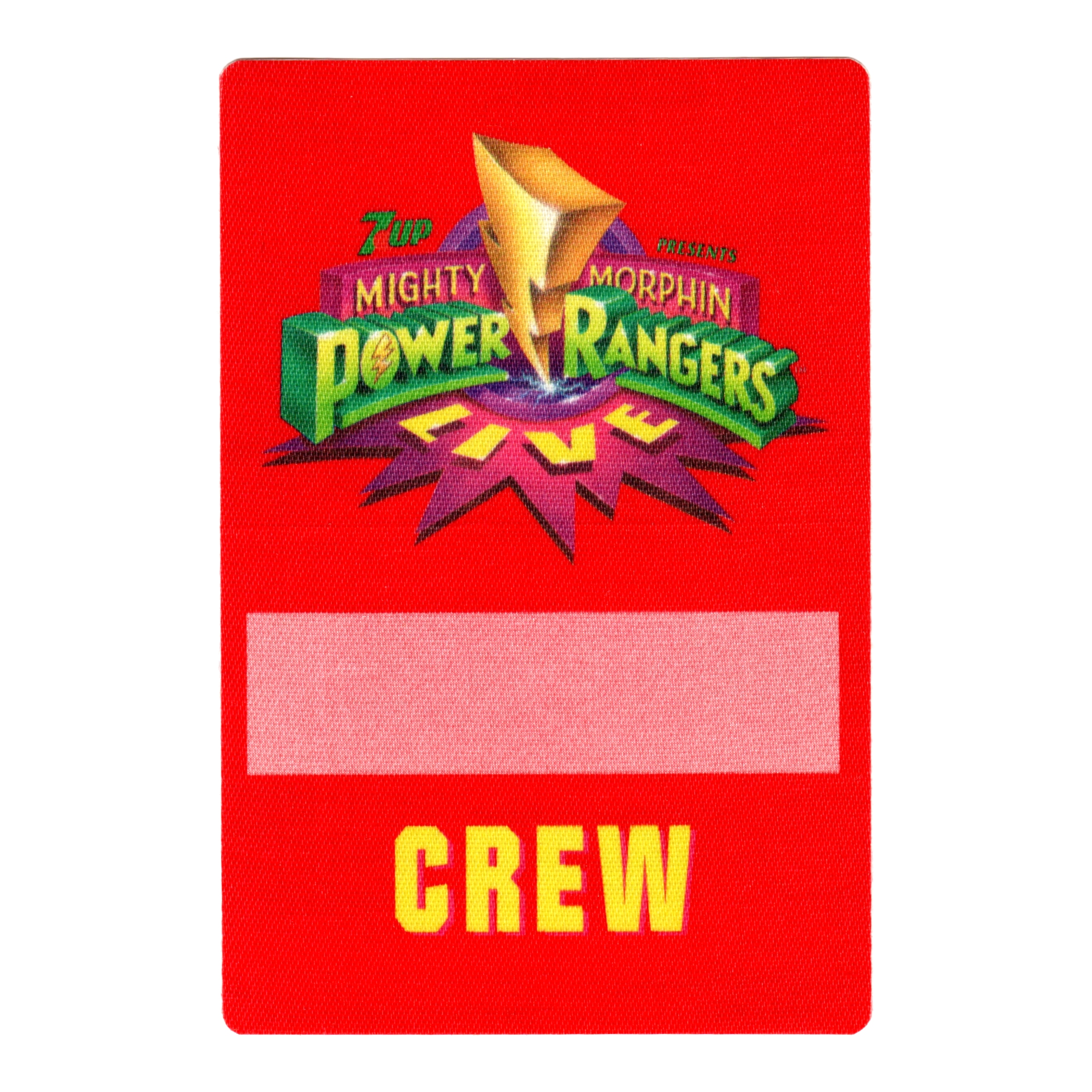 1994 The Mighty Morphin Power Rangers Live Cloth Crew Pass