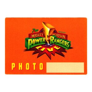 1994 The Mighty Morphin Power Rangers Live Cloth Photo Pass