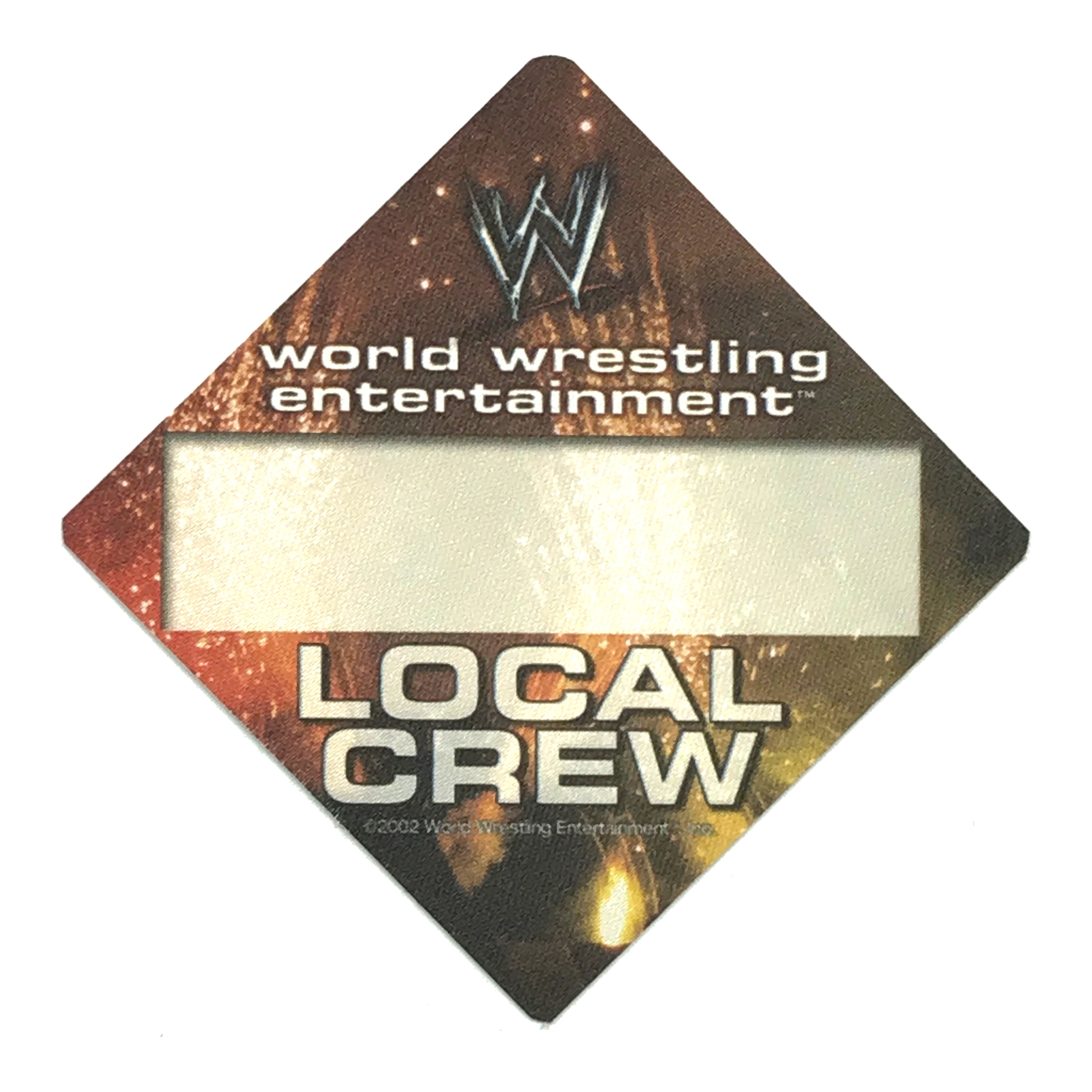 2002 WWE Cloth Local Crew Pass