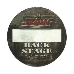 2002 WWE Raw Cloth Backstage Pass