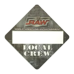 2002 WWE Raw Cloth Local Crew Pass