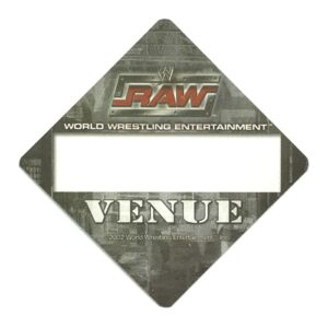 2002 WWE Raw Cloth Venue Pass