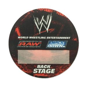2002 WWE Raw & SmackDown! Cloth Backstage Pass