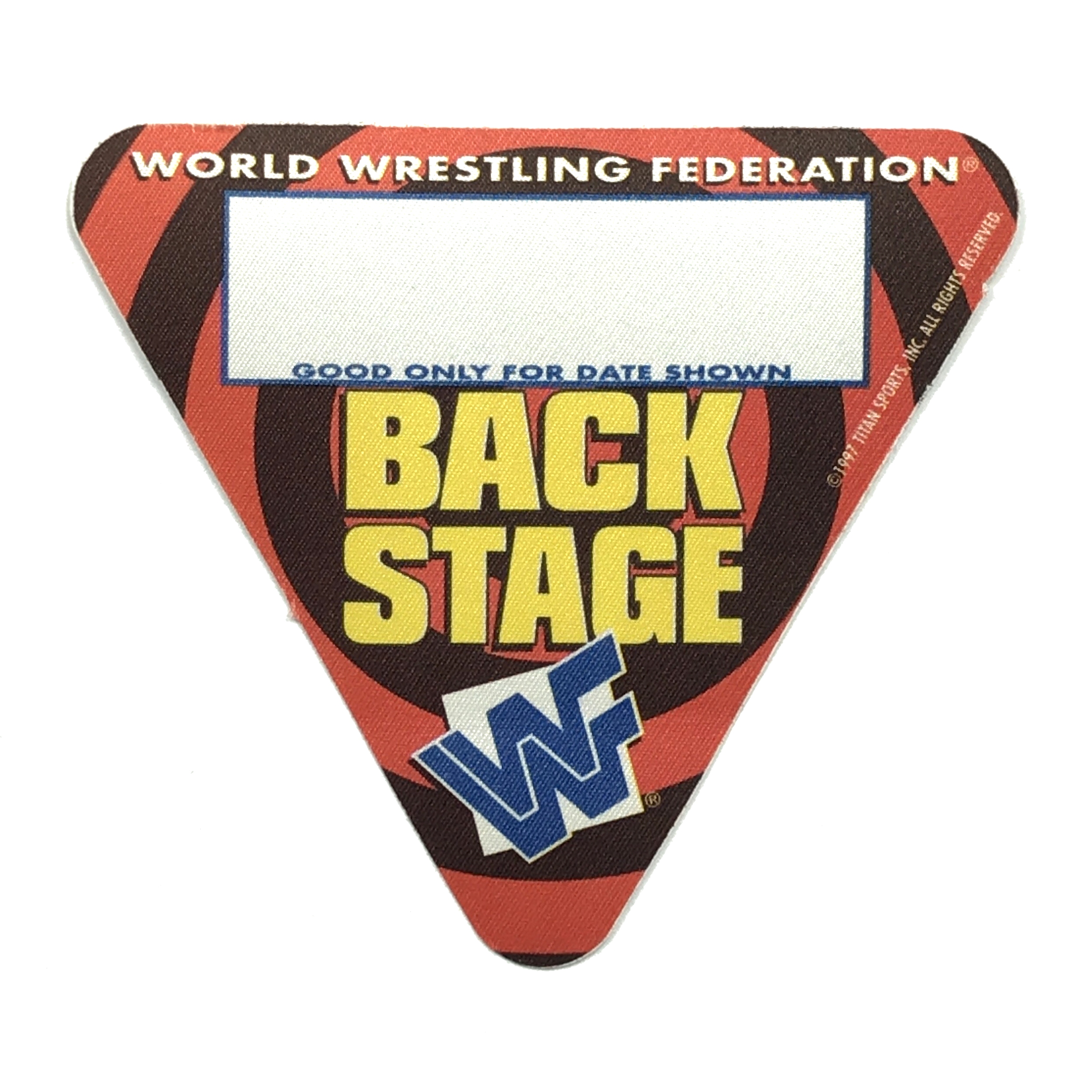 1997 WWF Cloth Backstage Pass