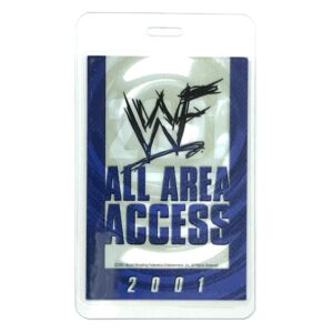2001 WWF Laminated All Area Access Pass