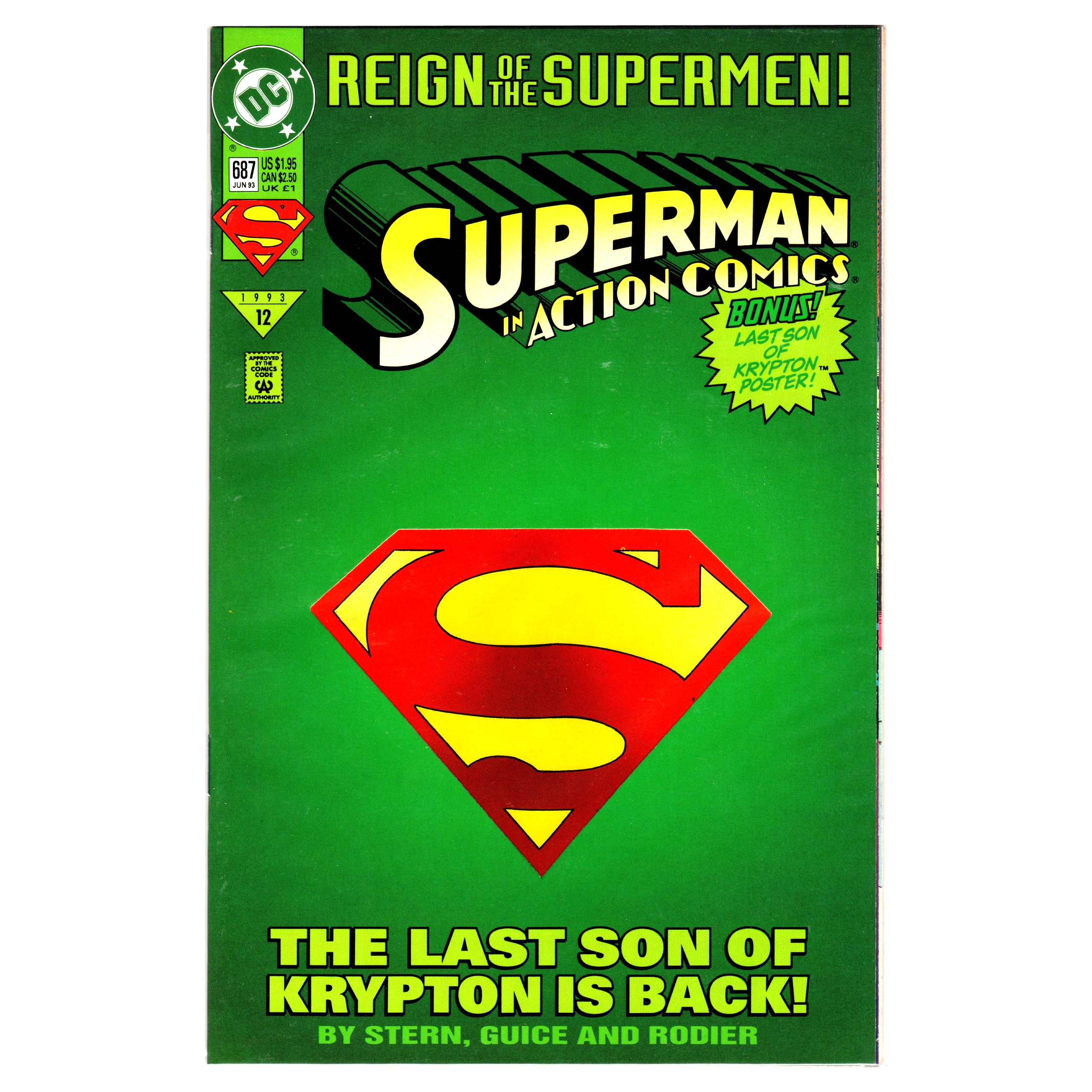 Action Comics #687 Comic Book (Die-Cut Cover)