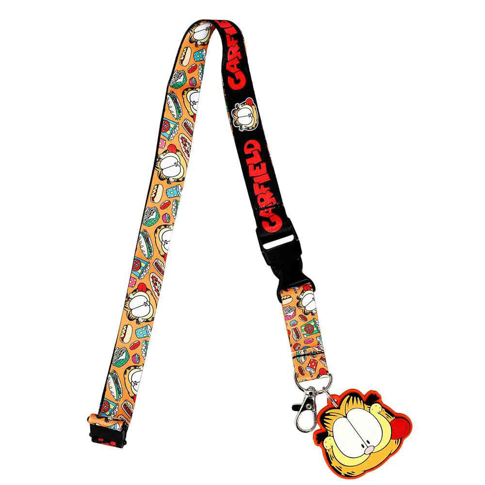 Garfield Food Lanyard with Keychain