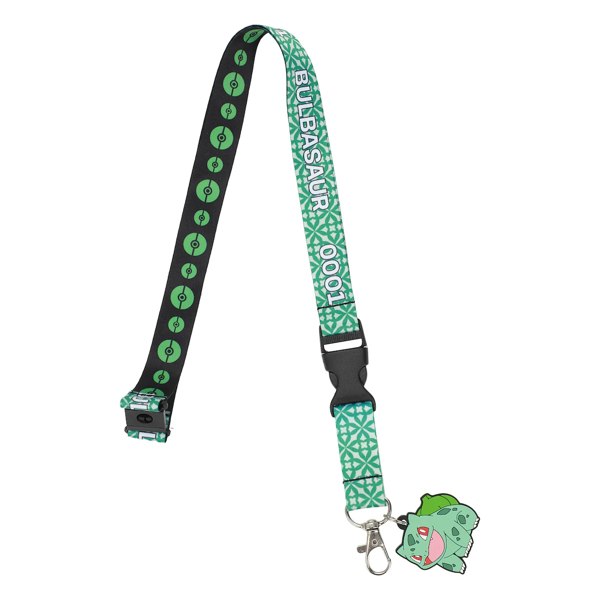 Pokémon Bulbasaur Kanto Region Lanyard with Keychain