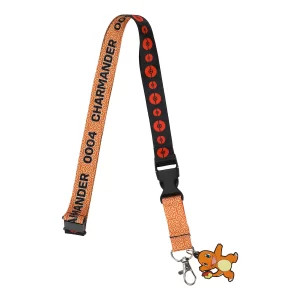 Pokémon Charmander Kanto Region Lanyard with Keychain